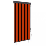 VidaXL Jaluzea tip rulou de exterior, portocaliu și maro, 100 x 250 cm