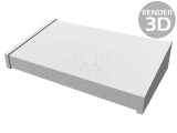 Carcasă Desktop Aluminiu Neagră 1456 356x211x76mm