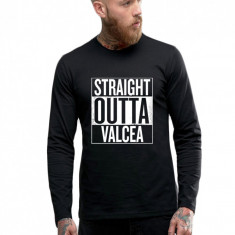 Bluza barbati neagra - Straight Outta Valcea - M