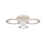 Plafoniera LED inteligenta Rondos KL151061, 150 W, 10000 lm, lumina calda / neutra / rece, dimabil, cu telecomanda, alb