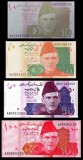 PAKISTAN █ SET █ 10 + 20 + 50 + 100 Rupees █ 2024 █ UNC █ necirculata