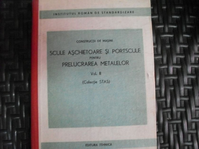 Constructii De Masini Scule Aschietoare Si Portscule Pentru P - Colectiv ,550300