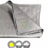 Prelata 3x3m, 175 g-m2, impermeabila, tratata UV, gri