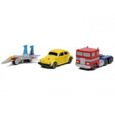 Set 3 masinute metalice Transformers NV4 Nano Hollywood Rides