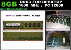 Memorie RAM DDR3 Calculator 8GB 1600 MHz Garantie foto