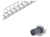 Soclu M12 4-PIN mamă pentru PCB DeviceNet CANopen