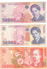 SV * Romania LOT BNR 2 x 50000 LEI 1996 / 2000 si 100000 LEI 2000 * XF /- AUNC