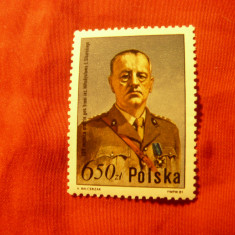 Serie 1 val. Polonia 1981 - 100 Ani General Sikorski , 6,5zl