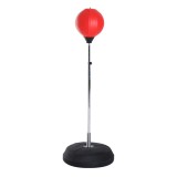 HOMCOM Sac de Box de Podea cu &Icirc;nălțime Reglabilă, Mănuși de Box și Bază Umplută, 43x43x126-144 cm, Roșu | Aosom Romania