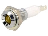 Lampă LED concavă galbenă 9mm pentru PCB