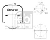 FEBI BILSTEIN 38363 Burduf, suspensie pneumatica
