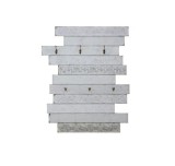 Cuier de perete Emma, MDF, gri, 90 x 110 x 10,5 cm