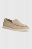 Gant mocasini din piele intoarsa Boery barbati, culoarea bej, 28673573.G24