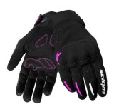 Cumpara ieftin Manusi femei Urban vara Seventy model SD-C42 Asphalt culoare: negru/fuchsia (roz) &ndash; degete tactile M (8 cm)