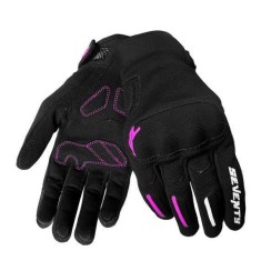 Manusi femei Urban vara Seventy model SD-C42 Asphalt culoare: negru/fuchsia (roz) &ndash; degete tactile S (7 cm)
