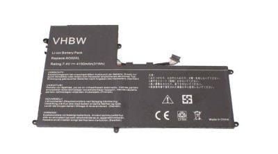 &amp;Icirc;nlocuire baterie tabletă VHBW pentru HP AO02XL, 728558-005 - 4150 mAh 7,4 V Li-polimer foto