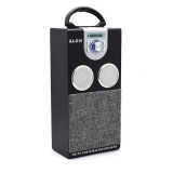 Boxa portabila cu radio si bluetooth KD10,negru/argintiu, 10W RMS,nouă