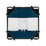 Modul &icirc;ntrerupător touch dublu cap-scară Pulsar Touch NS 10A 230V, ideal pentru control iluminat din două puncte, montaj &icirc;ncastrat, fiabil și modern.