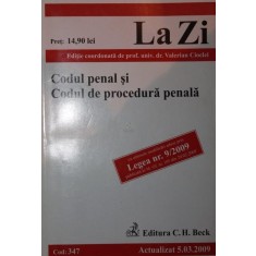 CODUL PENAL SI CODUL DE PROCEDURA PENALA