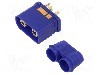 Conector alimentare DC, 500V, 2 pini, seria QS, {{Dimensiune pin}}. DONGGUAN QS ELECTRONIC TECH CO.,LTD - QS8-S-M