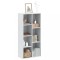 vidaXL Bibliotecă, alb, 50x25x105 cm, lemn prelucrat 852789