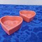Bol ceramic inima, 12x12x3cm, set decorativ pentru acasa sau magazin