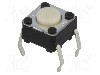 Microintrerupator, 6x6mm, OFF-(ON), SPST-NO, OMRON OCB - B3F-1000