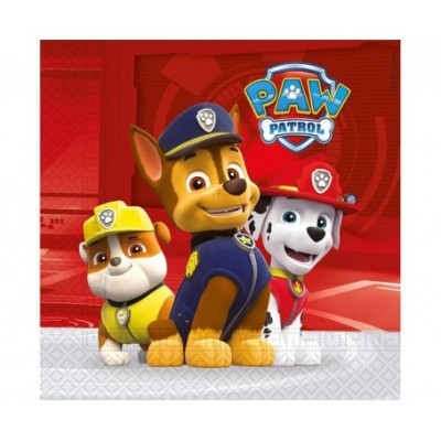 Set 20 servetele party Paw Patrol Ready for Action, 33 x 33 cm foto