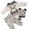 SET COMPLEU HAINE COPII, FORMAT DIN BODY, PANTALONI SI CACIULITA-PANDA,marime 68