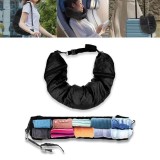 Perna de Calatorie Neagra cu Spatiu de Depozitare 2 in 1 - 75x17cm