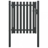 VidaXL Poartă de gard grădină, antracit, 1 x 1,5 m, oțel