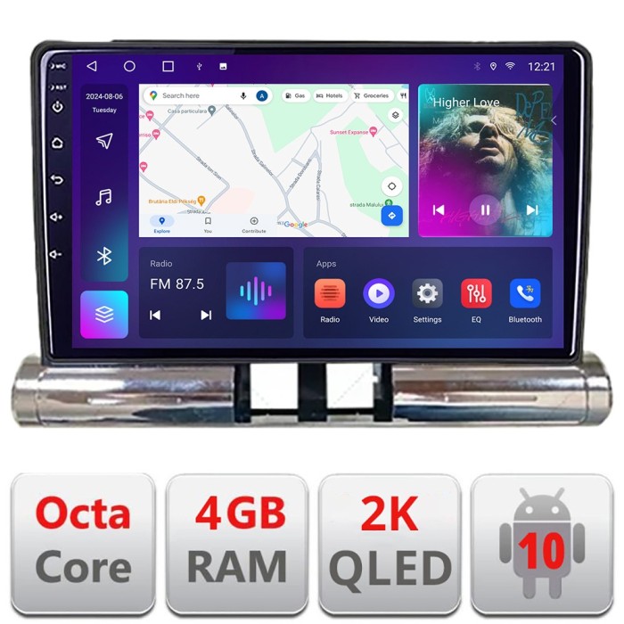 Navigatie Citoren C3 2017-2024 radio cd QLED 2K Octa core 4+32 DSP 360 Optic FHD internet gps radio carplay android auto Kit-+EDT-E409-2K CarStore Tec