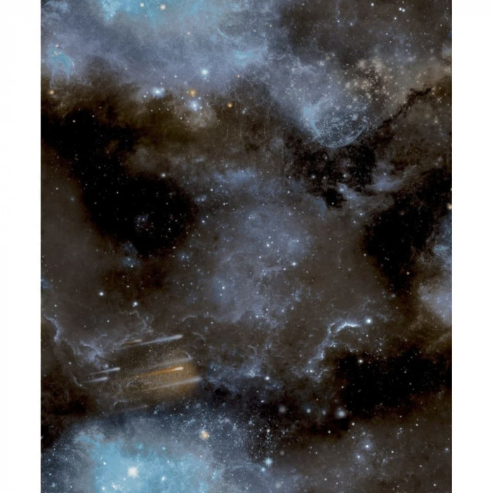 Noordwand Tapet &quot;Good Vibes Galaxy with Stars&quot;, albastru si negru GartenMobel Dekor