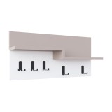 Cuier Harm melamină stejar-alb 65x15x31cm