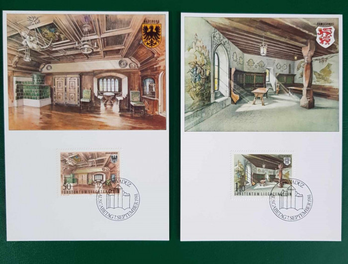 4.Carti Postale Maxime Liechtenstein(set complet)