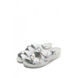 Saboti deschiși din piele &ldquo;Tellus&rdquo; 51-07/07 Alb cu flori - 37