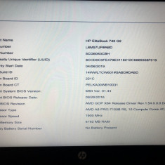 PLACA DE BAZA HP EliteBook 840 G1 840 G2 745 G1 745 G2 AMD A8 PRO 7150B R5
