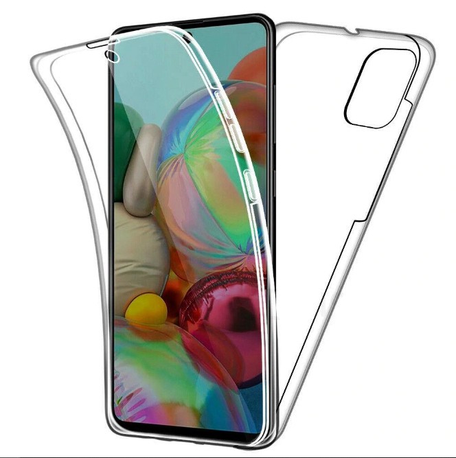 Husa Full TPU 360&deg; (fata + spate) compatibila Samsung Galaxy A50, Transparent