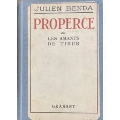 Properce (Corespunzator- carte in franceza) - Julien Benda