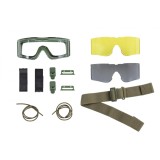 Ochelari protectie cu lentile de schimb Wosport Olive