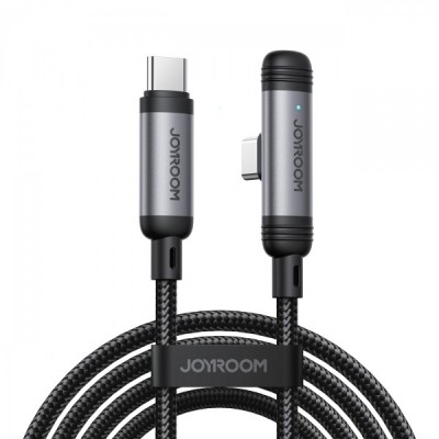 Cablu Date si Incarcare USB-C - USB-C Joyroom S-A56 EnjoyX Angled, 60W, 1.2m, Negru foto