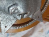 Placheta veche Metal cu suport lemn,placheta portret Iosif Vissarionovici Stalin,marele Iosif Vissarionovici Stalin URSS,Placheta veche Rara,COLECTIE