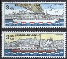 C2345 - Cehoslovacia 1981 - Dunarea Yv.no.2495-6 neuzat,perfecta stare foto