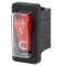 Comutator Rocker ON-OFF 16A 250VAC Lumină Roșie Neon