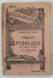 TRATAT DE PEDAGOGIE de EMMANUEL KANT , INCEPUTUL SEC. XX