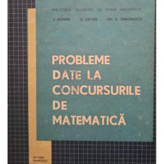 T. Roman, O. Sacter - Probleme date la concursurile de matematica (editia 1970)