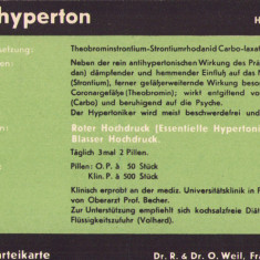 HST A1954 Reclamă medicament Germania anii 1930-1940