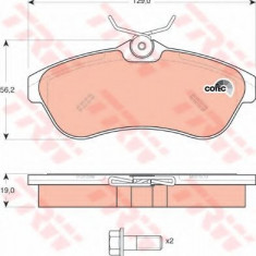 Set placute frana,frana disc CITROEN C2 ENTERPRISE (2009 - 2016) TRW GDB1496