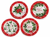 Cumpara ieftin Set 8 farfurii Craciun portelan multicolor &Oslash; 20 cm