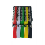 Set 50 brichete de buzunar, BRF00023, 83 x 27 x 13 mm, flacara reglabila, multicolor